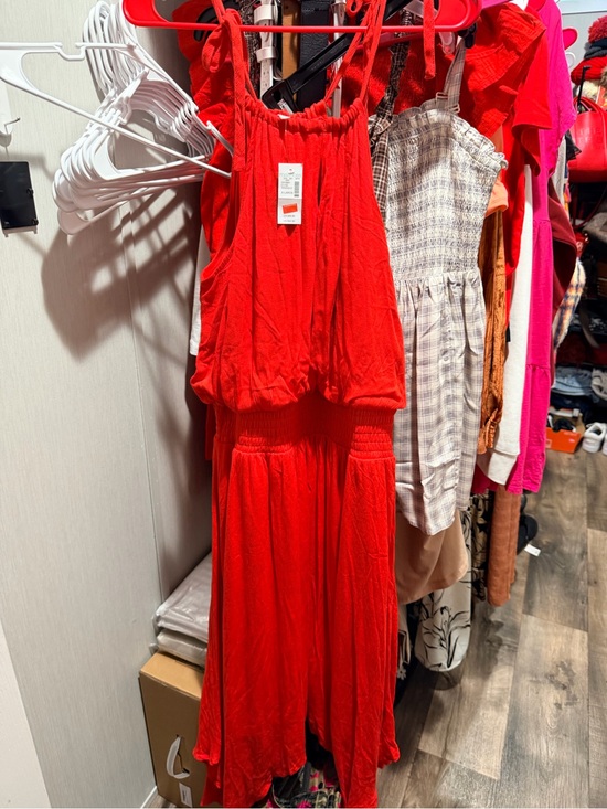 Maurices Dresses & Skirts - Maurices Bright Red Dress with Textured Fabric